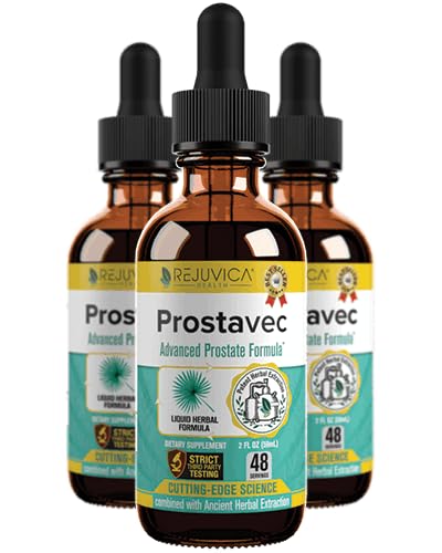 Rejuvica Health Prostavec bottle with dropper for easy dosing