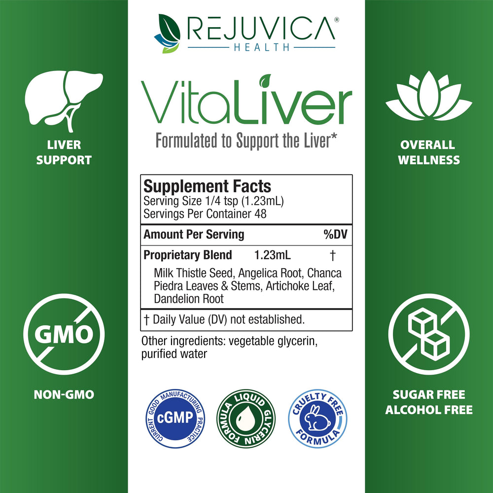 VitaLiver alcohol-free extraction preserves delicate herbs and flavor.