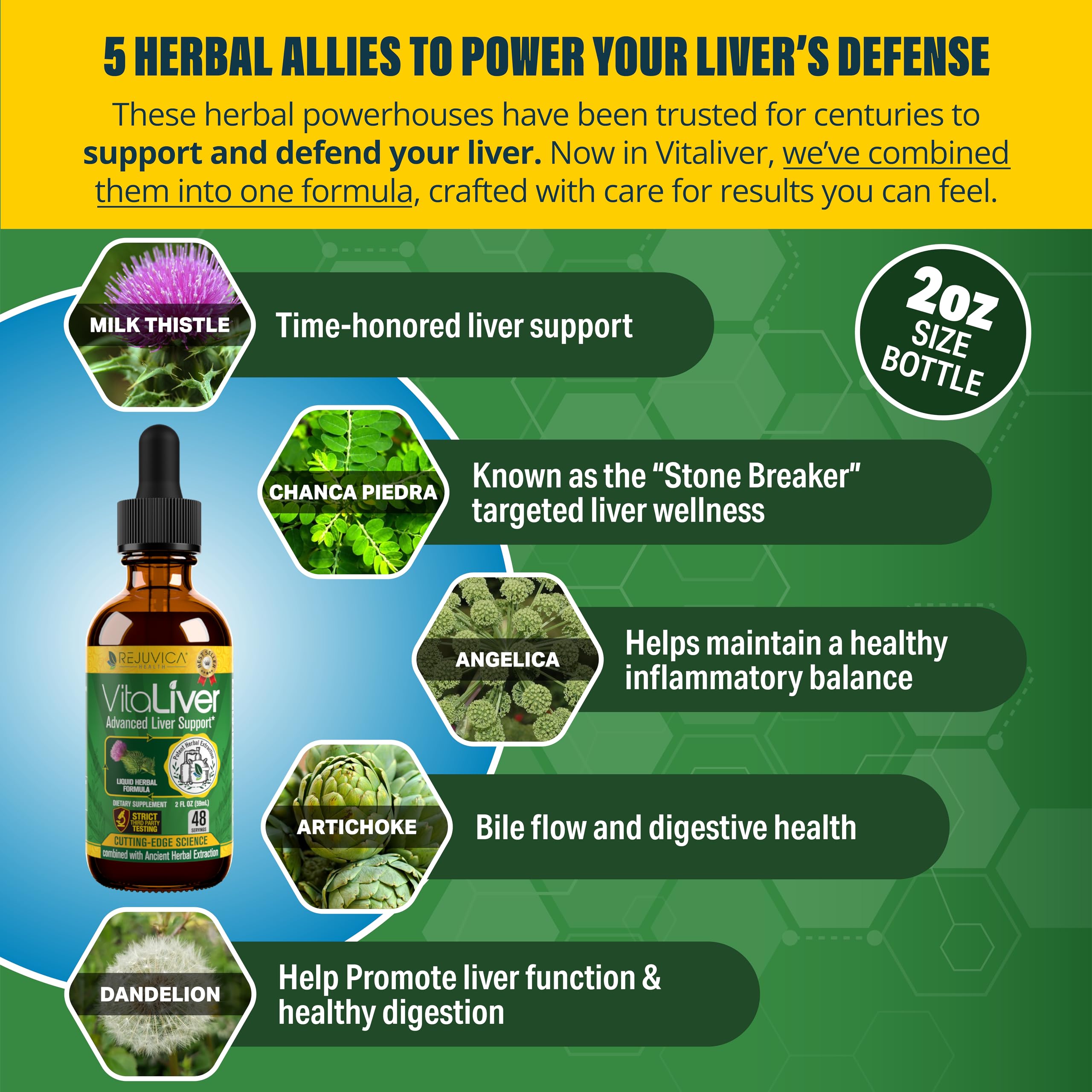 VitaLiver with Milk Thistle offers herbal liver support.