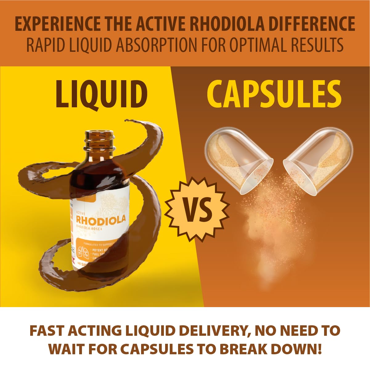 Rejuvica amber bottle close-up conveys a pure, alcohol-free liquid formula