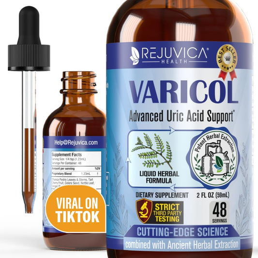 Rejuvica Health Varicol bottle for uric acid support