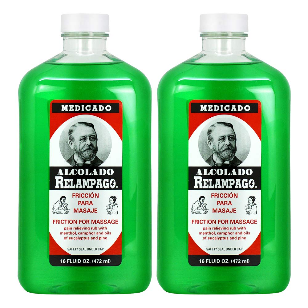 Relampago alcohol-based 16oz bottle for quick hand disinfection on the go.