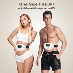 Relassy rechargeable belly massager provides cordless operation anywhere.