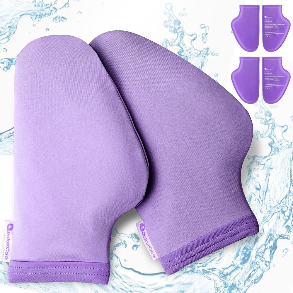 RelaxCoo complete chemo cooling set includes socks and gloves for comprehensive cooling