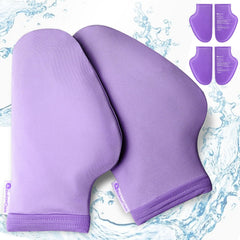 RelaxCoo complete chemo cooling set includes socks and gloves for comprehensive cooling
