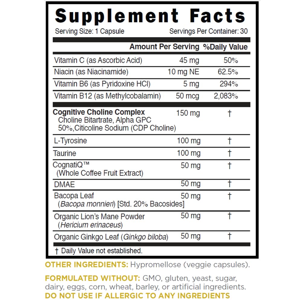 Relaxium FocusMax capsules closeup highlights vegan capsules for clean, drug-free support.