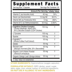 Relaxium FocusMax capsules closeup highlights vegan capsules for clean, drug-free support.