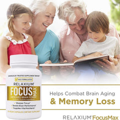 Relaxium FocusMax daily routine image suggests easy integration into mornings.