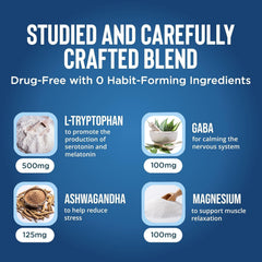 Relaxium Sleep Aid bottle label details Valerest for safer sleep support.
