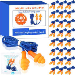 Relaxweex corded ear plugs bulk pack for easy storage at work and home