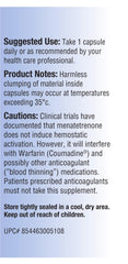 Relentless Improvement MK4 capsules close-up showing smooth vegan capsules for easy daily use.