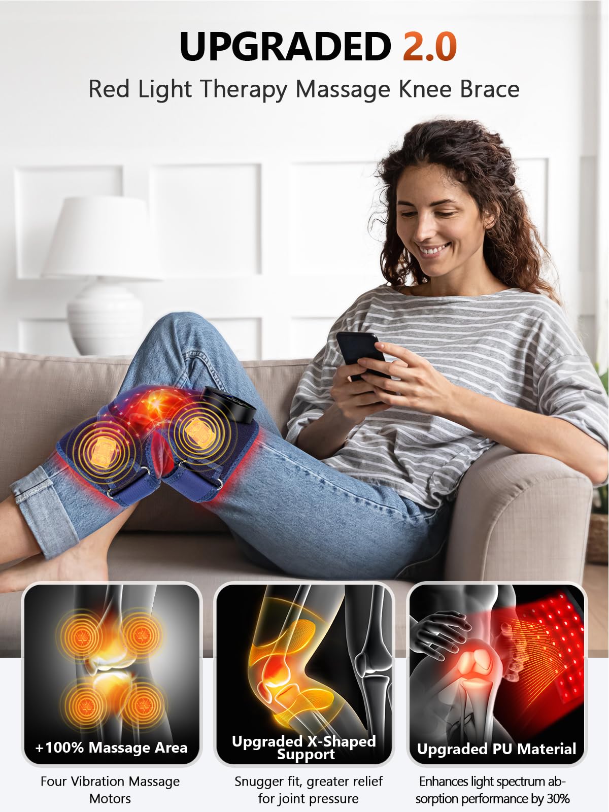 660 nm red light and 850 nm near infrared illuminate tissue support.