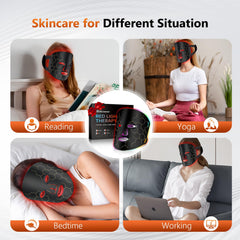 RELEXNOW LED face mask timer display highlights easy session control for consistent use.