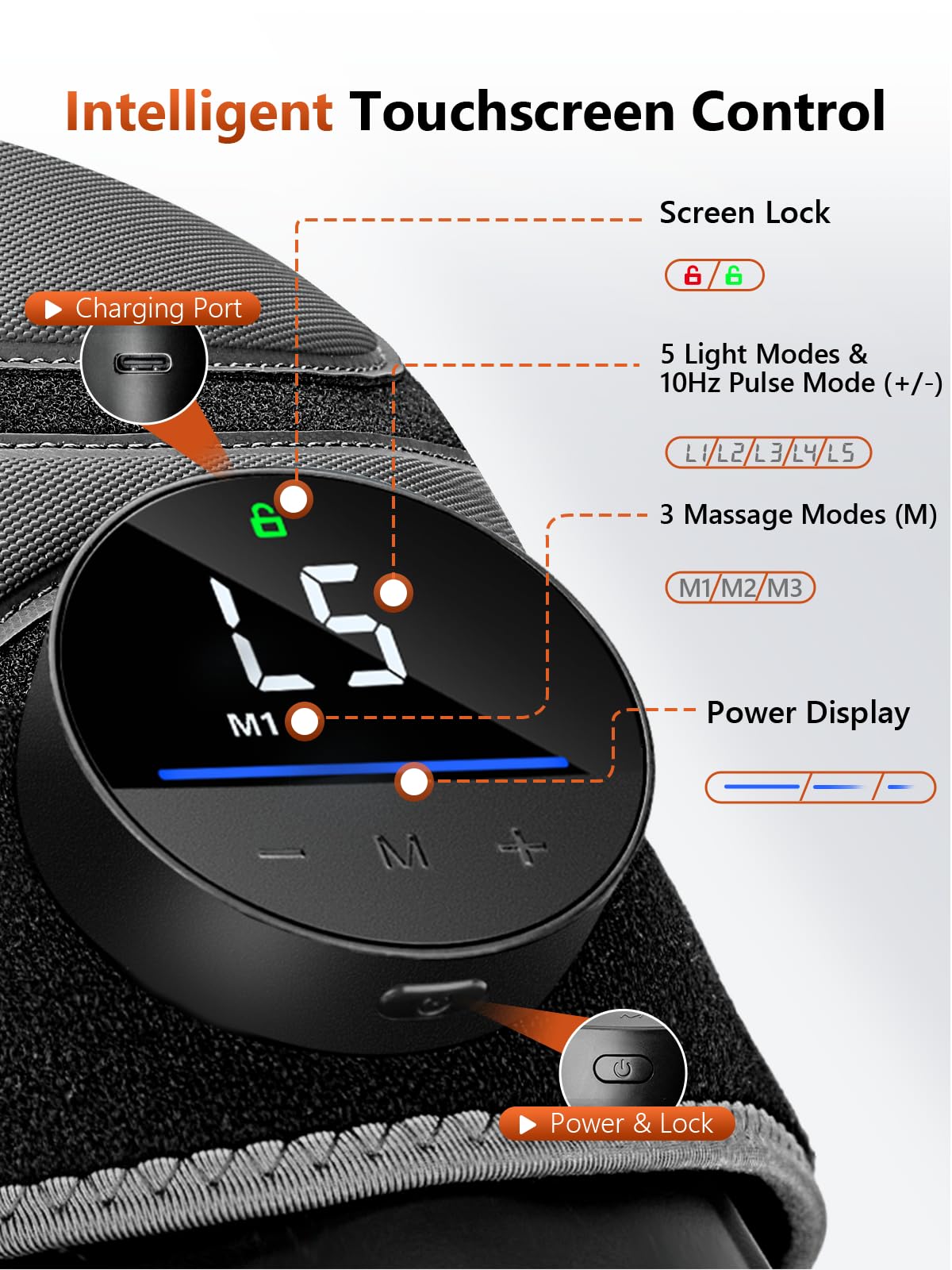RELEXNOW Upgraded 2.0 gift-ready knee massager with support