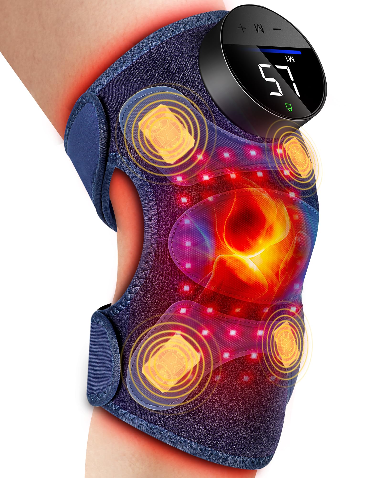 RELEXNOW Upgraded 2.0 knee brace with four massage zones for targeted relief.