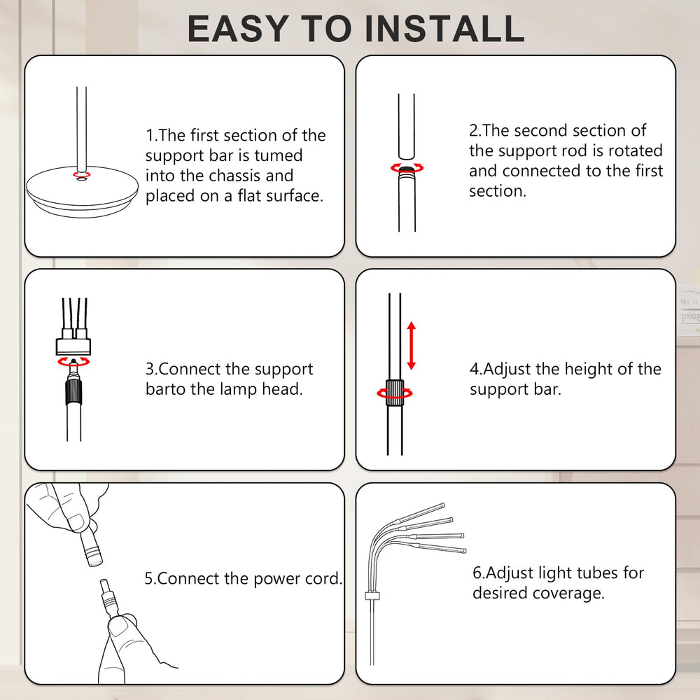 Relhafethy five brightness levels from soft glow to full power