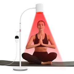 Relhafethy red light lamp stand front view for home wellness routines