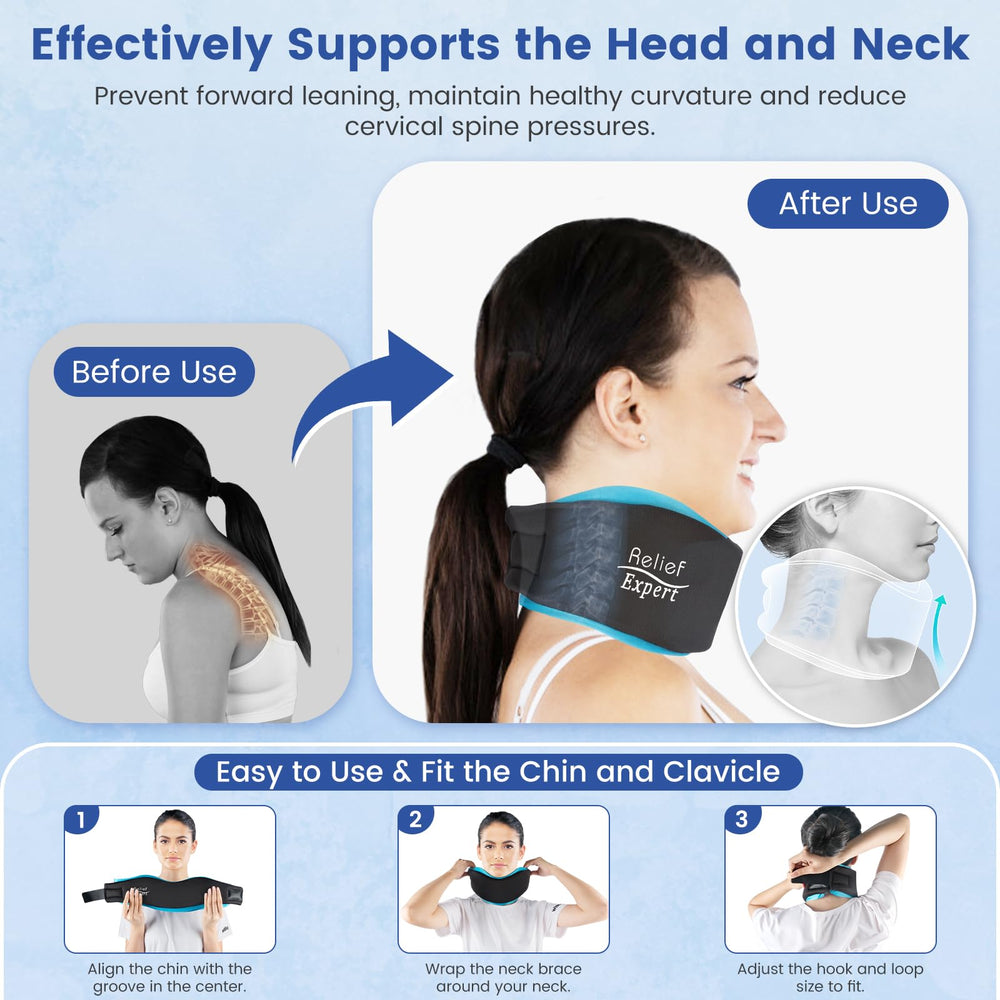 Relief Expert travel-friendly-neck-collar designed for on-the-go use
