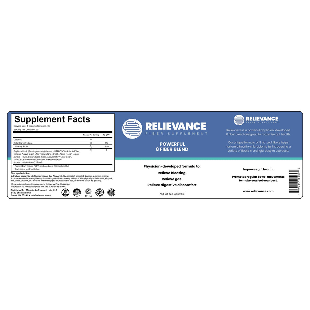 Relievance tub with measuring scoop ready for daily use