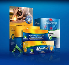 Relieveit Spraingo Gel packaging displayed for easy purchase.