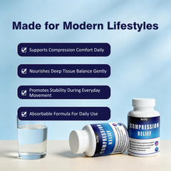 Relify capsules packaging emphasizing clean, non-GMO formulation and quality