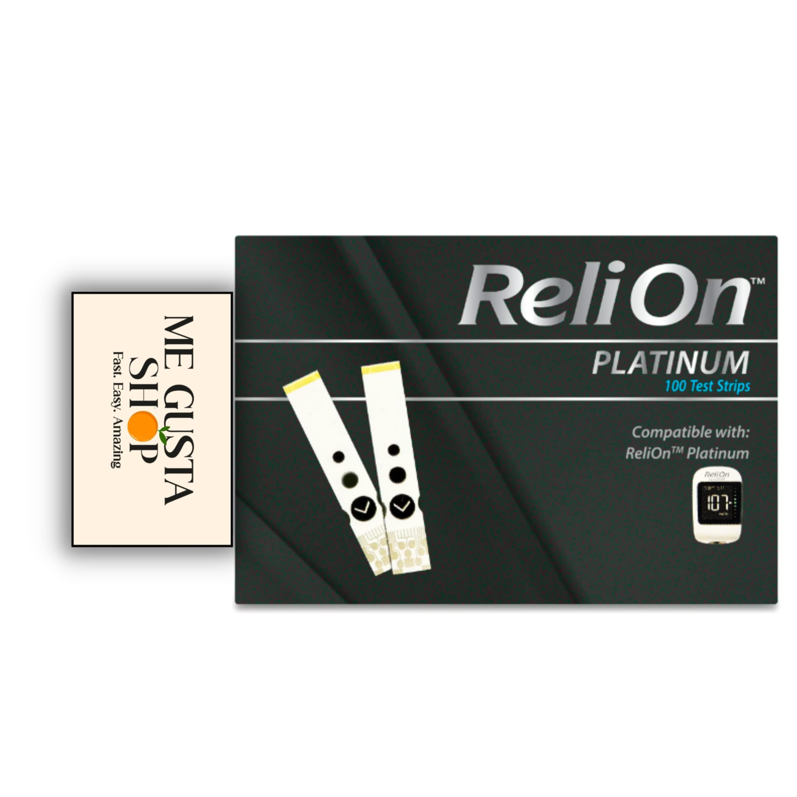 ReliOn Platinum test strips ejector enables quick disposal after use.