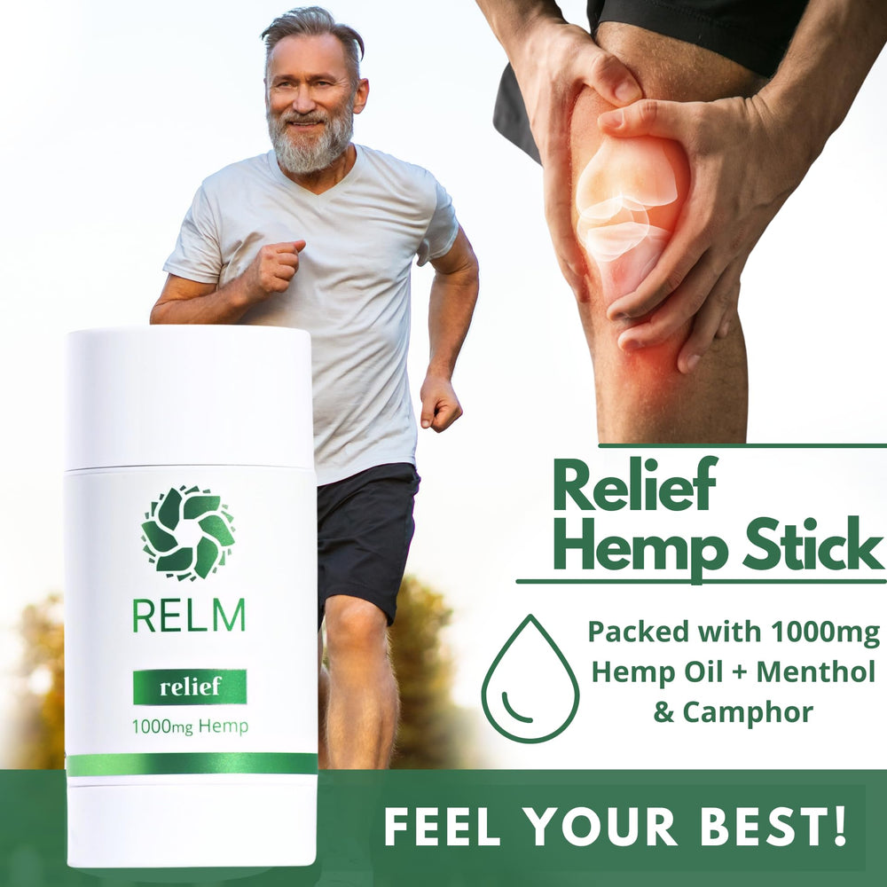 Relm Wellness Hemp Relief Stick handmade in USA with natural ingredients