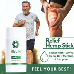 Relm Wellness Hemp Relief Stick handmade in USA with natural ingredients