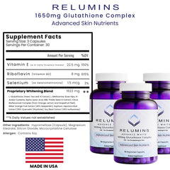 Relumins CGMP-quality flag reinforces trusted manufacturing standards