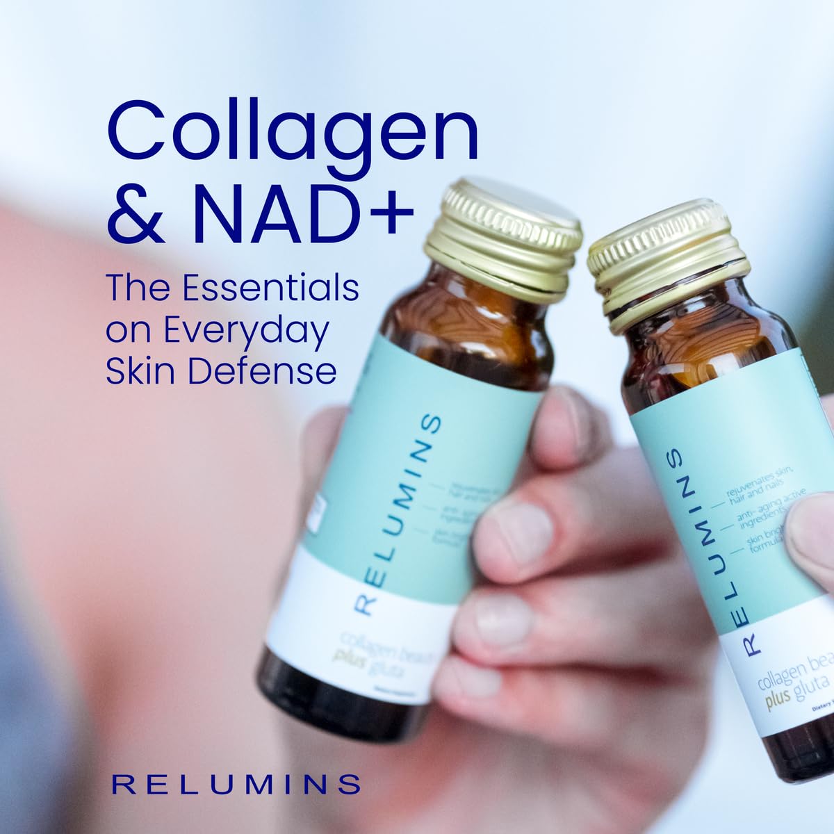Relumins Collagen, vitamina C y resveratrol para luminosidad de la piel