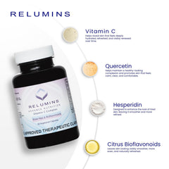 Relumins glutathione 1650mg capsules close-up highlighting antioxidant support