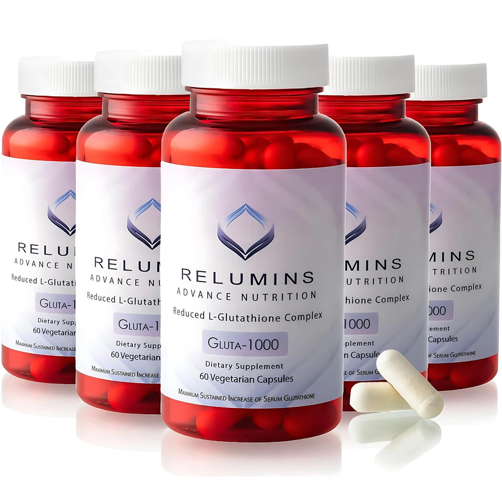 Relumins L-Glutathione Spring Glow bottle for radiant skin support.