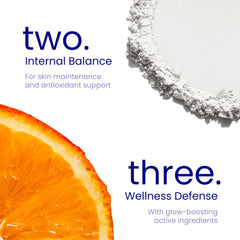 Relumins vegan and gluten-free label highlights clean beauty.