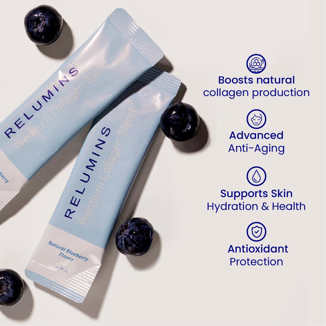 Graphic of ingredients: glutathione, green tea, CoQ10, hyaluronic acid.