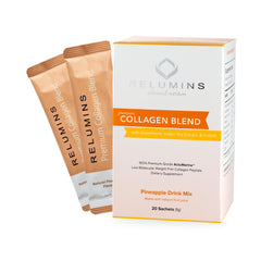 Relumins Marine Collagen sachets packaging for convenient daily use