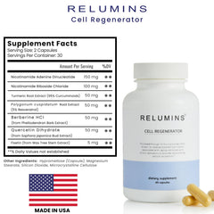 Person taking Relumins NAD+ as part of a calm morning routine for energy.