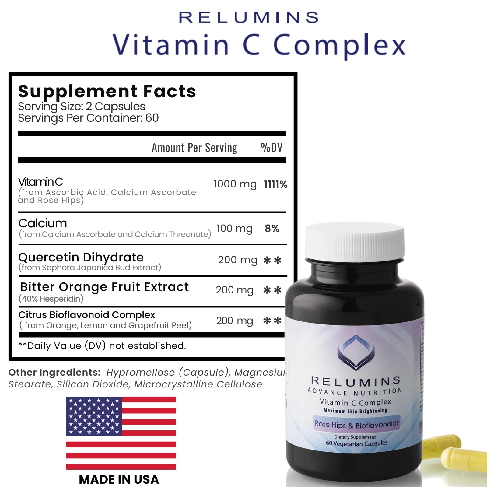 Relumins one-month supply bundle layout signaling a complete regimen
