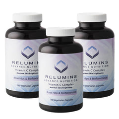 Relumins Spring Glow Essentials bottle front view for daily immune support.