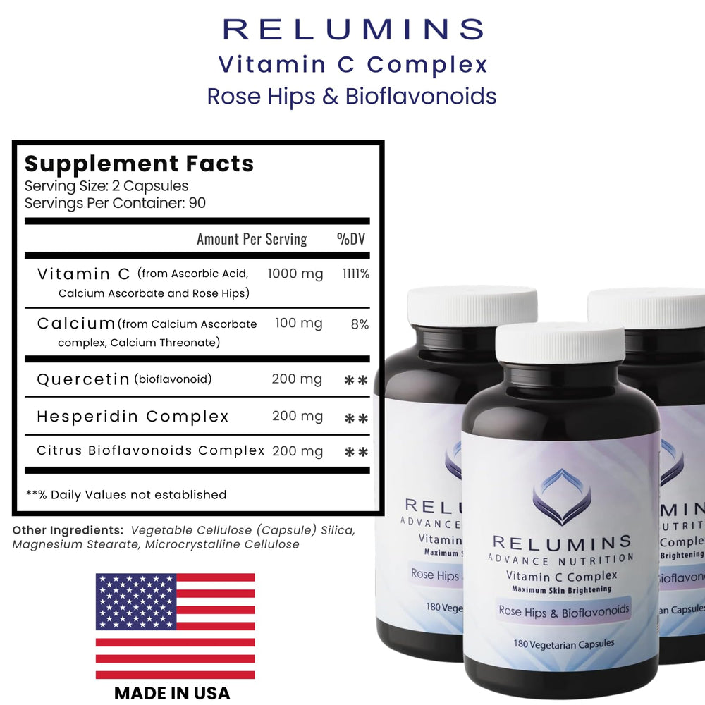 Relumins Spring Glow Essentials Made in USA seal on packaging.