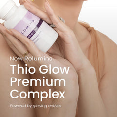 Relumins Thio-Glow sublingual action, dissolving quickly in the mouth.