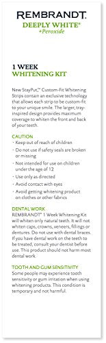 Rembrandt 14 treatments represented by 28 strips for extended whitening plan.