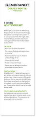 Rembrandt 14 treatments represented by 28 strips for extended whitening plan.