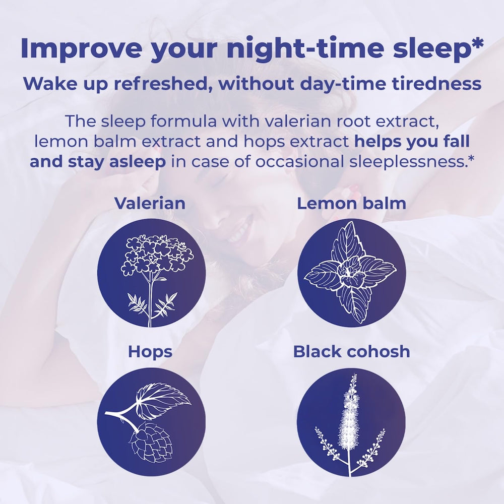 Remifemin Good Night blister-pack tablets ready for nightly routine.