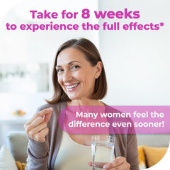 Remifemin tablets closeup reveals small, easy-to-take capsules for daily use.
