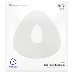 RemZzzs full-face CPAP liner K2-FM packaging shows the brand and product ready for nightly use