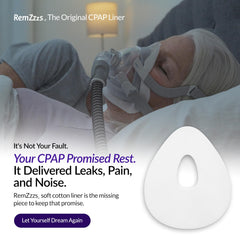 RemZzzs K5-FM liner close-up shows soft breathable fabric.