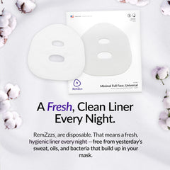RemZzzs minimal contact CPAP liner in use during sleep for comfort through the night