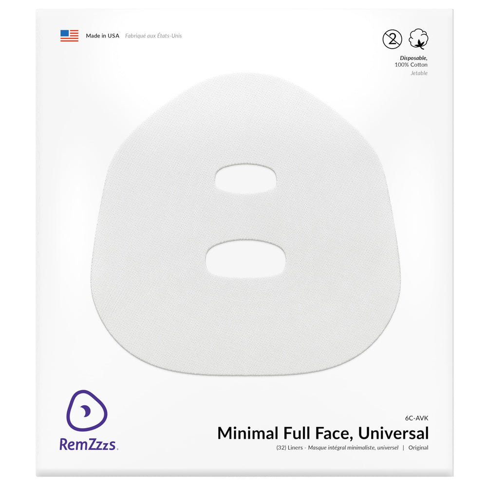 RemZzzs minimal contact CPAP liner pack shows a soft cotton surface for comfortable nights
