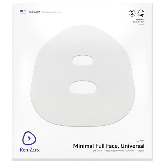 RemZzzs minimal contact CPAP liner pack shows a soft cotton surface for comfortable nights