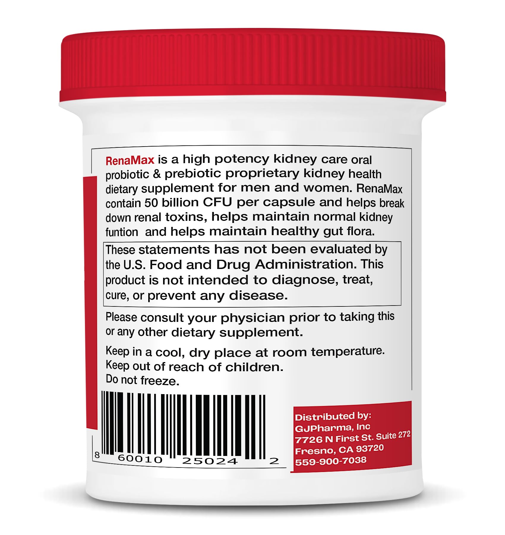 RENAMAX Kidney Restores 3-pack packaging for multi-month kidney support